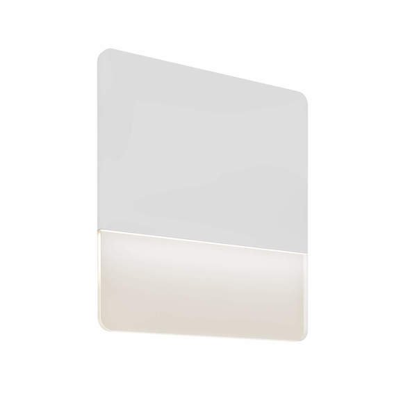 Dals 15 Inch Square Ultra Slim Wall Sconce SQS15-3K-WH